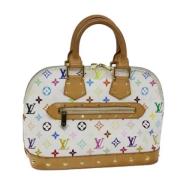 Pre-owned Canvas handbags Louis Vuitton Vintage , White , Dames