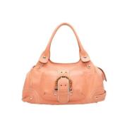 Pre-owned Leather shoulder-bags Salvatore Ferragamo Pre-owned , Pink ,...