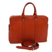 Pre-owned Leather louis-vuitton-bags Louis Vuitton Vintage , Orange , ...