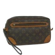 Pre-owned Canvas clutches Louis Vuitton Vintage , Brown , Dames