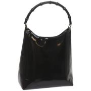 Pre-owned Leather handbags Gucci Vintage , Black , Dames