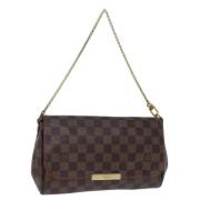 Pre-owned Canvas shoulder-bags Louis Vuitton Vintage , Brown , Dames