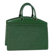 Pre-owned Leather handbags Louis Vuitton Vintage , Green , Dames