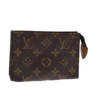 Pre-owned Canvas pouches Louis Vuitton Vintage , Brown , Dames