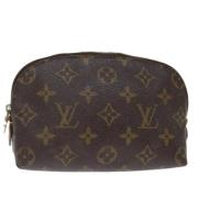 Pre-owned Canvas pouches Louis Vuitton Vintage , Brown , Dames