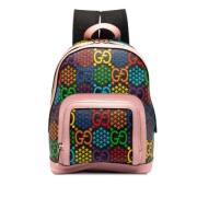 Pre-owned Leather backpacks Gucci Vintage , Multicolor , Dames