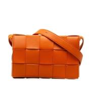 Pre-owned Leather crossbody-bags Bottega Veneta Vintage , Orange , Dam...