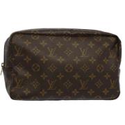 Pre-owned Canvas clutches Louis Vuitton Vintage , Brown , Dames