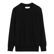 Ronde Hals Shirt Jil Sander , Black , Dames