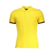 Gele Katoenen Polo Shirt K-Way , Yellow , Heren