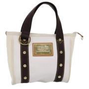 Pre-owned Canvas totes Louis Vuitton Vintage , White , Dames