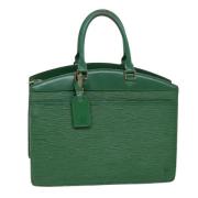 Pre-owned Leather handbags Louis Vuitton Vintage , Green , Dames