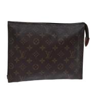 Pre-owned Canvas pouches Louis Vuitton Vintage , Brown , Dames