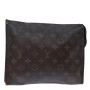 Pre-owned Canvas pouches Louis Vuitton Vintage , Brown , Dames