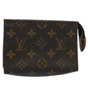 Pre-owned Canvas pouches Louis Vuitton Vintage , Brown , Dames