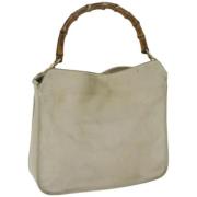 Pre-owned Suede gucci-bags Gucci Vintage , Beige , Dames