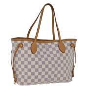 Pre-owned Canvas totes Louis Vuitton Vintage , White , Dames