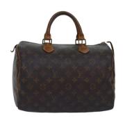 Pre-owned Canvas handbags Louis Vuitton Vintage , Brown , Dames