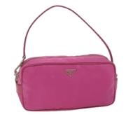 Pre-owned Nylon pouches Prada Vintage , Pink , Dames