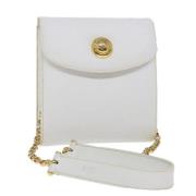 Pre-owned Leather shoulder-bags Chloé Pre-owned , White , Dames