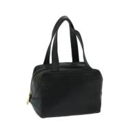 Pre-owned Leather handbags Loewe Pre-owned , Black , Dames