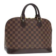 Pre-owned Canvas handbags Louis Vuitton Vintage , Brown , Dames