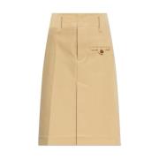 Rok met zakken Bottega Veneta , Beige , Dames