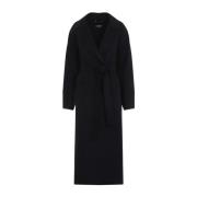 Donkerblauwe Winter Malika Jas Max Mara , Black , Dames