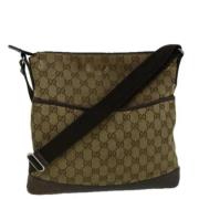 Pre-owned Canvas gucci-bags Gucci Vintage , Beige , Dames