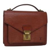 Pre-owned Leather handbags Louis Vuitton Vintage , Brown , Dames