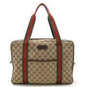 Pre-owned Leather gucci-bags Gucci Vintage , Beige , Dames