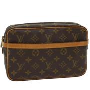 Pre-owned Canvas clutches Louis Vuitton Vintage , Brown , Dames