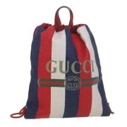 Pre-owned Canvas backpacks Gucci Vintage , Red , Dames