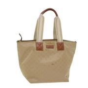 Pre-owned Canvas totes Gucci Vintage , Beige , Dames