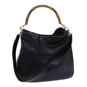 Pre-owned Leather gucci-bags Gucci Vintage , Black , Dames