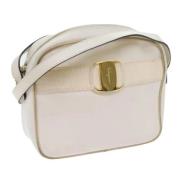 Pre-owned Leather shoulder-bags Salvatore Ferragamo Pre-owned , White ...