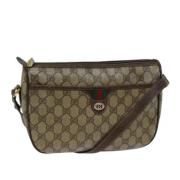 Pre-owned Leather gucci-bags Gucci Vintage , Beige , Dames