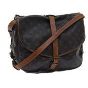 Pre-owned Canvas louis-vuitton-bags Louis Vuitton Vintage , Brown , Da...