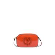 Oranje Schoudertas met Logo Pollini , Orange , Dames