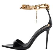 Pre-owned Leather sandals Giuseppe Zanotti Pre-owned , Black , Dames