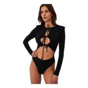 Con te Bodysuit Black Undress Code , Black , Dames