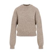 Beige Gebreide Pullover Trui Jacquemus , Beige , Dames