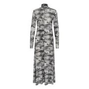 Roselina Print Jurk Karen by Simonsen , Gray , Dames