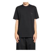 Zwart Grafisch Print T-shirt Y-3 , Black , Heren