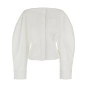 Witte Bootoverhemd Jacquemus , White , Dames