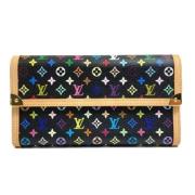 Pre-owned Fabric wallets Louis Vuitton Vintage , Black , Dames