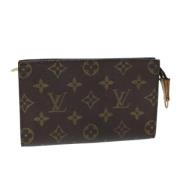 Pre-owned Canvas pouches Louis Vuitton Vintage , Brown , Dames