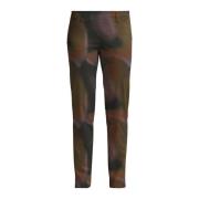 Zwarte Liquid Print Broek Regular Fit LauRie , Multicolor , Dames