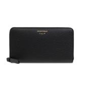 Portemonnee met logo Emporio Armani , Black , Dames