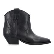 Zwarte Gesloten Teen Cowboy Laarzen Isabel Marant , Black , Dames